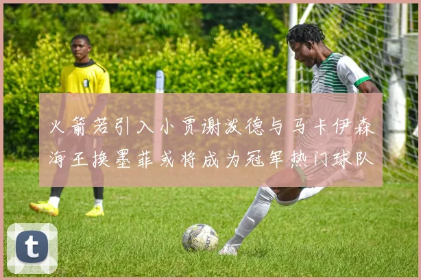火箭若引入小贾谢泼德与马卡伊森海王换墨菲或将成为冠军热门球队